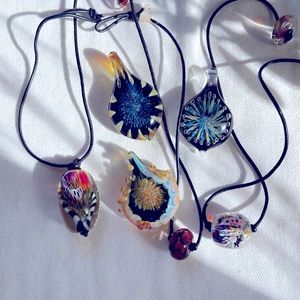 Glass jewelry collection